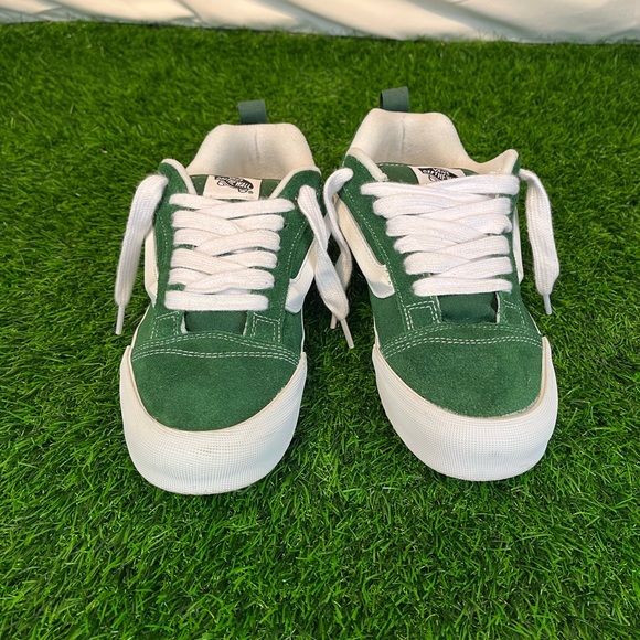 Mens Size 7 Vans Knu-Skool Green & White - Used Condition Excellent - Picture 3 of 15